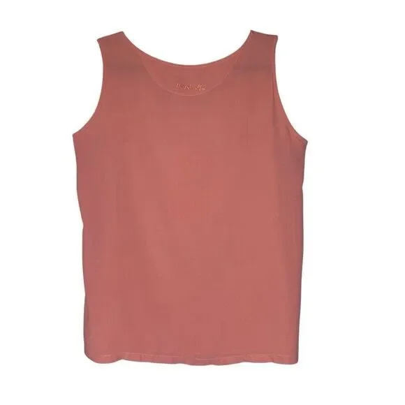 Jam’s World Light Coral Sleeveless Top Sz L Retro - Picture 3 of 10
